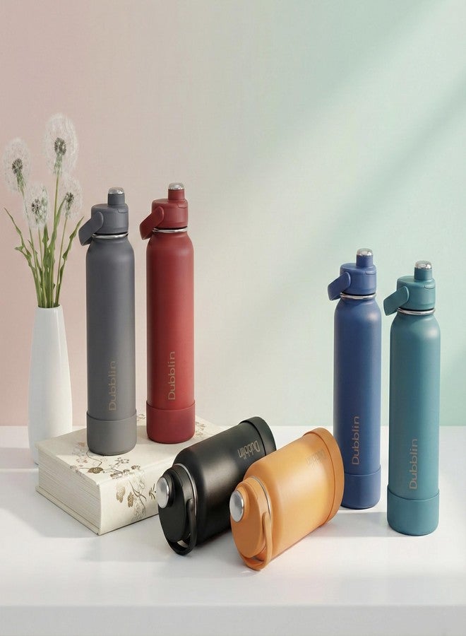 Dubblin Zoom Water Bottle 1200 ml| Double Wall Vacuum Insulated Stainless Steel Bottle | Keeps Water Hot & Cold | No Sweat | Leak Proof | BPA Free, Color-Grey - Image 3